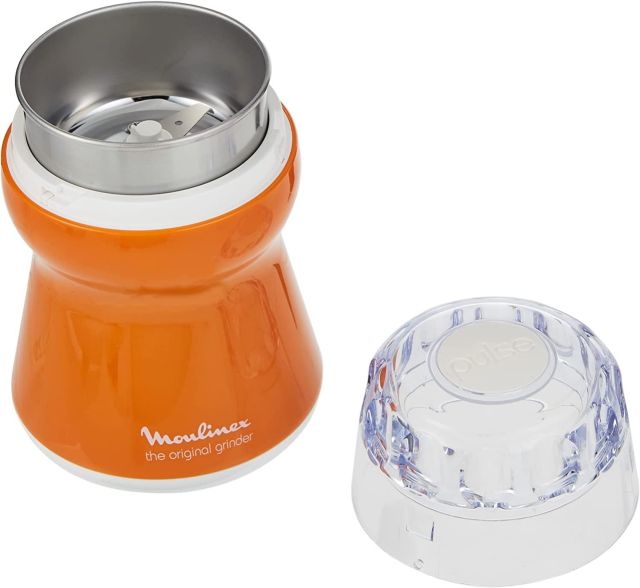 مطحنة القهوة اصلية من مولينكس بقدرة 180 واط، لون برتقالي،